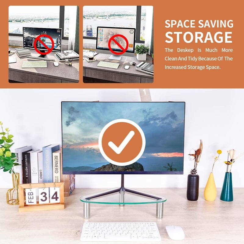 Hemudu ergonomikus laptop és monitor állvány képernyő emelő