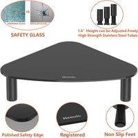 Hemudu háromszög alakú monitor és laptop képernyőemelő állvány ergonomikus PC képernyő alátét 2