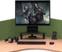 Hemudu háromszög alakú monitor és laptop képernyőemelő állvány ergonomikus PC képernyő alátét 4