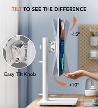 Hemudu monitorállvány 13-32", magasságállítható, forgatható, max. 35 kg - fehér 5
