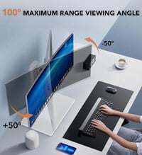 Hemudu monitorállvány 13-32", magasságállítható, forgatható, max. 35 kg - fehér 3