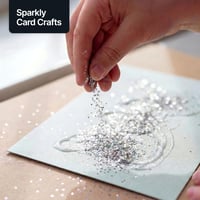 Glitter decorativ Hemway Craft 100g, extra grosier, 1 mm, argintiu, pentru artizanat și decorare 6