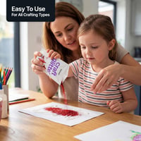Glitter decorativ roșu Hemway Craft 100g - Chunky 0,6mm, sclipici cu granulație mare pentru activități creative 3