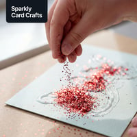 Glitter decorativ roșu Hemway Craft 100g - Chunky 0,6mm, sclipici cu granulație mare pentru activități creative 6