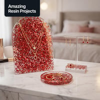 Glitter decorativ roșu Hemway Craft 100g - Chunky 0,6mm, sclipici cu granulație mare pentru activități creative 5