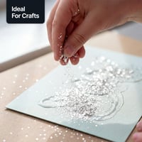 Hemway Ultra Sparkle Glitter Sclipici Alb 100g Super Chunky 3mm Artizanat Unghii Față Păr Decor Fesival 8