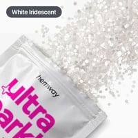Hemway Ultra Sparkle Glitter Sclipici Alb 100g Super Chunky 3mm Artizanat Unghii Față Păr Decor Fesival 4