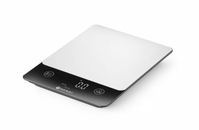 HENDI Digitális Konyhai Mérleg 10 kg Kapacitás, 1g Pontosság, LED Kijelző, Érintésvezérlés