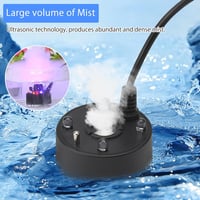 HENGBIRD Akvárium Párásító Gép USB LED Színváltós Ultrahangos Ködfüggöny Vízhiány Védelem Szökőkút Tó Akvárium 5V 4