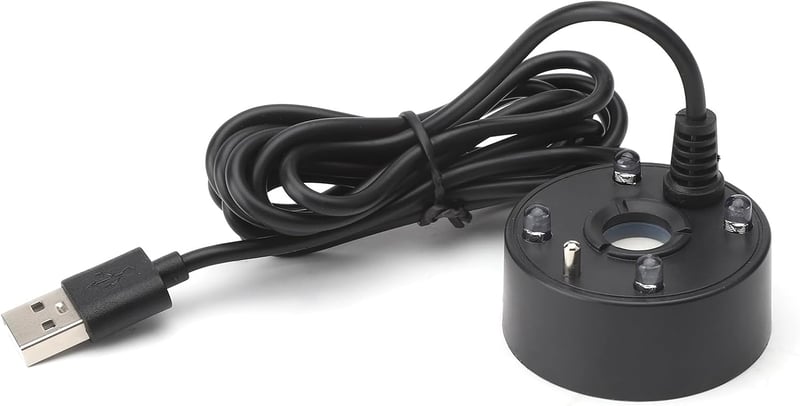 HENGBIRD Akvárium Párásító Gép USB LED Színváltós Ultrahangos Ködfüggöny Vízhiány Védelem Szökőkút Tó Akvárium 5V