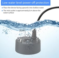 HENGBIRD Akvárium Párásító Gép USB LED Színváltós Ultrahangos Ködfüggöny Vízhiány Védelem Szökőkút Tó Akvárium 5V 5