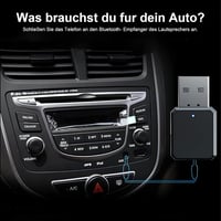 HENGBIRD Bluetooth 5.1 USB Vevő Autóba 3.5mm AUX Csatlakozóval, Beépített Mikrofon, Plug and Play Autós Hangszórókhoz PC TV 7