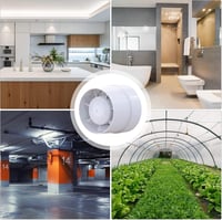 HENGBIRD Csatornás Ventilátor 100-150mm Csendes Inline Szellőztető Konyha Fürdőszoba 7