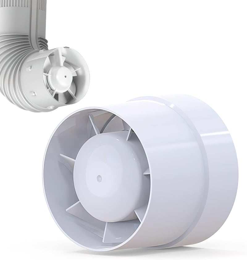 HENGBIRD Csatornás Ventilátor 100-150mm Csendes Inline Szellőztető Konyha Fürdőszoba
