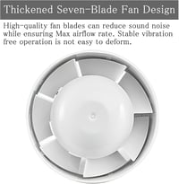 HENGBIRD Csatornás Ventilátor 100-150mm Csendes Inline Szellőztető Konyha Fürdőszoba 5