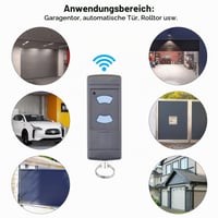 Univerzálny diaľkový ovládač garážovej brány HENGBIRD HSM4 868 MHz, kompatibilný s Hörmann HS1, HS2, HS4, HSZ1, HSZ2, HSP4, HSD2, 4-tlačidlový, ergonomický dizajn 6