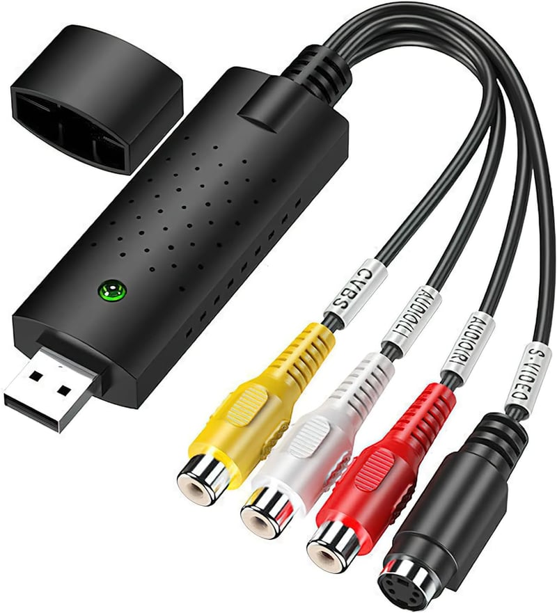 HENGBIRD USB 2.0 Videó Digitalizáló Konverter VHS Kazetta DVD Átalakító Analóg Digitális Adapter Windows Mac Kompatibilis