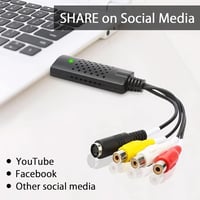 HENGBIRD USB 2.0 Videó Digitalizáló Konverter VHS Kazetta DVD Átalakító Analóg Digitális Adapter Windows Mac Kompatibilis 6