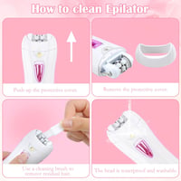 Mini epilator fără fir HENGBIRD cu lumină LED pentru față și corp 7
