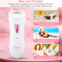 Mini epilator fără fir HENGBIRD cu lumină LED pentru față și corp 4