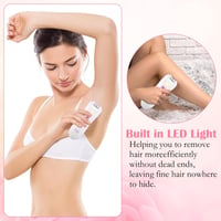 Mini epilator fără fir HENGBIRD cu lumină LED pentru față și corp 2