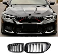 Hengjiayao BMW 5-ös G30 G31 Fényes Fekete Vesekidney Hűtőrács 2017-2020 3