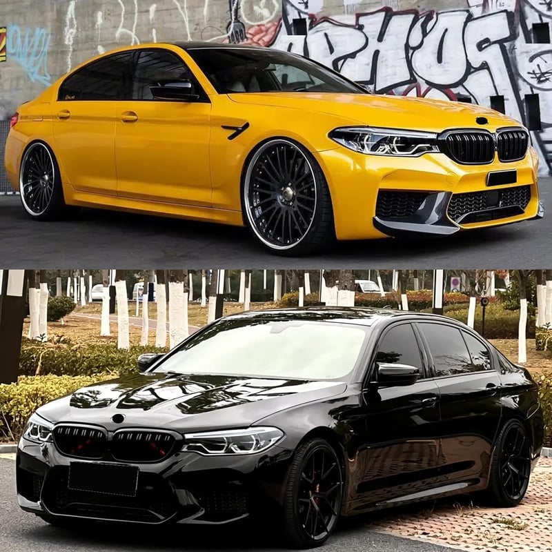 Hengjiayao BMW 5-ös G30 G31 Fényes Fekete Vesekidney Hűtőrács 2017-2020