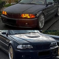 Hengjiayao BMW E46 3-as sorozat első lökhárító rács fényes fekete 1998-2001 3