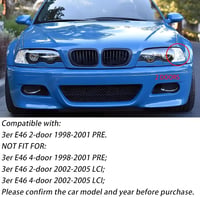 Hengjiayao BMW E46 3-as sorozat első lökhárító rács fényes fekete 1998-2001 5