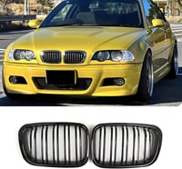 Hengjiayao BMW E46 3-as sorozat első lökhárító rács fényes fekete 1998-2001 1