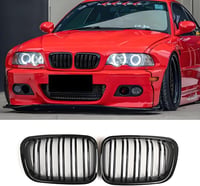 Hengjiayao BMW E46 3-as sorozat első lökhárító rács fényes fekete 1998-2001 2