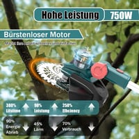 Hengriacly 21V Akkus Fűnyíró Makita Kompatibilis Kefe Nélküli Motor 2x4.0Ah Akkuval 4