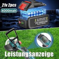 Hengriacly 21V Akkus Fűnyíró Makita Kompatibilis Kefe Nélküli Motor 2x4.0Ah Akkuval 5