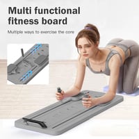 Hengrongshen 5 az 1-ben Pilates Board Összecsukható Reformer Edzőpad Időzítővel 5
