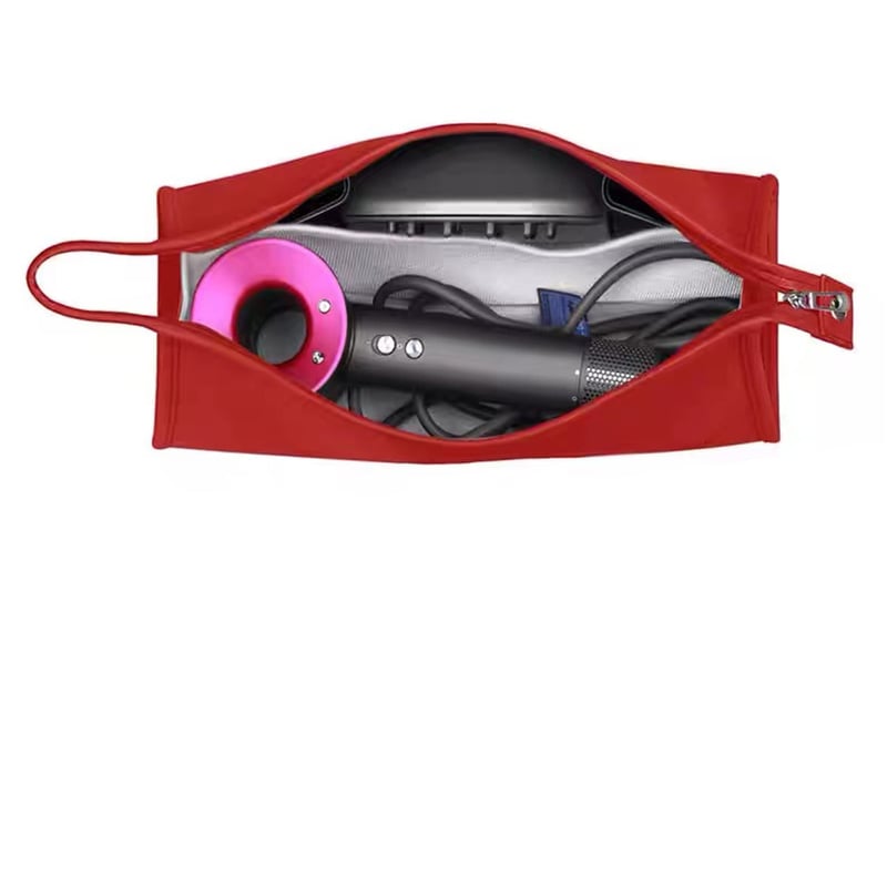 Putna torba HENGSI za Dyson Airwrap / Supersonic, vodootporna PU koža - crvena