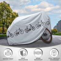 Henjunu vízálló motorkerékpár takaró ponyva, télálló - 200x100 cm 5