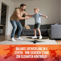HENMI Fa Egyensúlyozó Deszka Csúszásmentes Felülettel, Otthoni Fitness Tréning 7