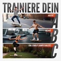 HENMI Fa Egyensúlyozó Deszka Csúszásmentes Felülettel, Otthoni Fitness Tréning 5