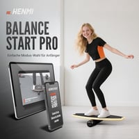 HENMI Fa Egyensúlyozó Deszka Csúszásmentes Felülettel, Otthoni Fitness Tréning 2