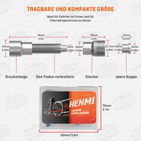HENMI Hajtókar Leszerelő Készlet Kerékpárokhoz - 14 mm Kulcs, Kenőolajjal és Zsírral - Shimano, Bosch, ISIS, Octalink Kompatibilis Univerzál 6