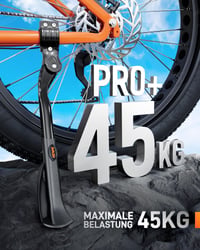 Univerzálny hliníkový bočný stojan na bicykel HENMI Pro+ pre 24-29 palcové kolesá, s protišmykovou gumovou pätkou, vhodný pre e-biky, MTB, trekingové a mestské bicykle 6