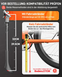 Cric central reglabil HENMI pentru biciclete de 24-29 inchi, biciclete electrice, mountain bike, biciclete de trekking și de oraș 2