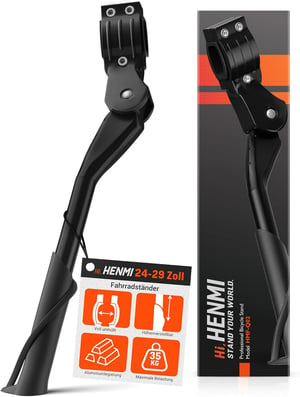 Cric universal pentru biciclete HENMI, pentru biciclete de 24-29 inch - Capacitate de încărcare 35-45 kg, Înălțime reglabilă, Fixare stabilă MTB, Trekking și Urban.