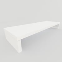 Henor Fa TV Állvány 110x35x15 cm Fehér 60 kg Terhelhetőség 2