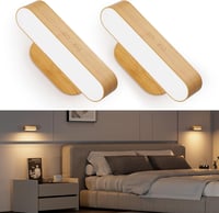 Hensam LED fali lámpa éjjeli asztali világítás, vezeték nélküli, dimmer, 5 színhőmérséklet 1