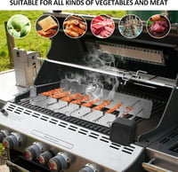 HENYEER Elektromos Nyársló Rotisserie Grill 10 Rozsdamentes Nyárssal USB Töltéssel 7