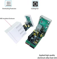 HEOPOTEN Laboratóriumi DC tápegység 30V 5A - 4 számjegyes LED kijelző, USB 5V 2A 4