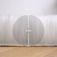 HEQUN műanyag birkabőr szőnyeg fehér 50x80 cm puha dekoratív szőnyeg 2