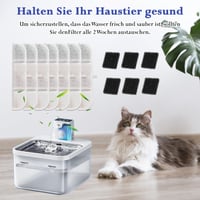 Herboom 28 ks filtrov do fontánky pre mačky pre napájačku Downypaws 2,5 l, s aktívnym uhlím a ionexovou živicou, kompatibilné s DPWFP6 (14 náhradných filtrov + 14 predfiltrov) 6
