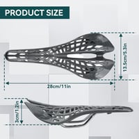 HERCHR Ergonomikus Kerékpár Nyereg, Pókháló Stílusú Üreges Ülés, Szénszálas Ultrakönnyű MTB Nyereg Országúti és Hegyi Kerékpárokhoz 2